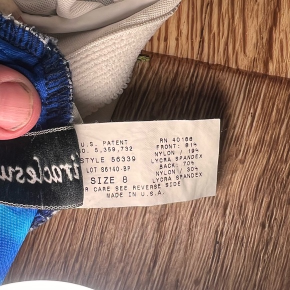 Women’s size 8- one piece electric blue swimsuit - Picture 5 of 5